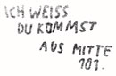 Ich wei&szlig;, du kommst aus Mitte