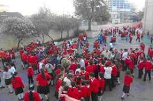 Der Schulhof der Partnerschule